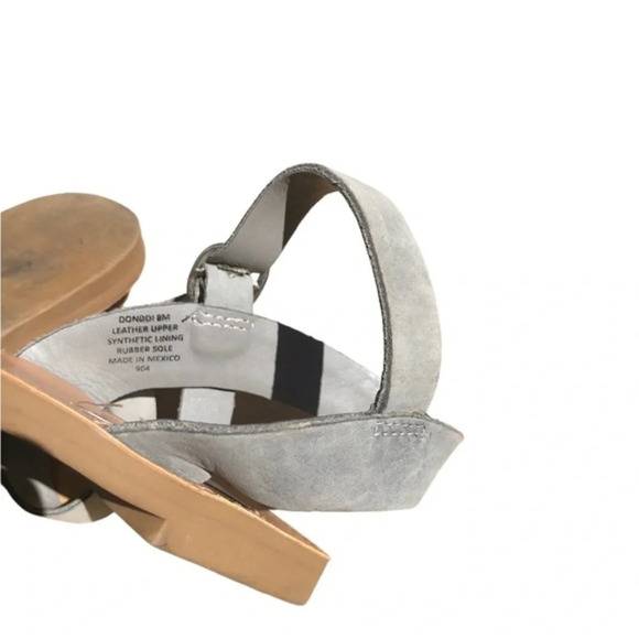 Steve Madden Women's Gray Open Toe Buckle Strap Daelyn Dress Sandals Size 8 - Picture 5 of 12